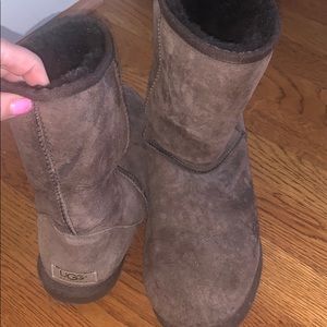 Authentic ugg shirt boots color: chocolate